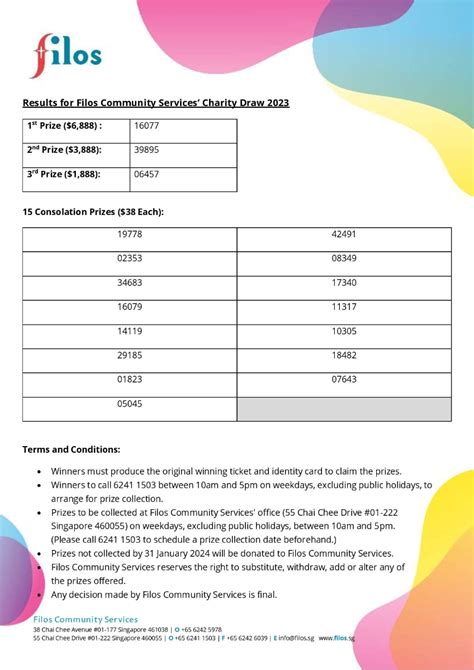 Charity Draw 2023 .